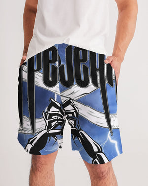 Hype Jeans Company Scorpion Thunder Men's Jogger Shorts- blue