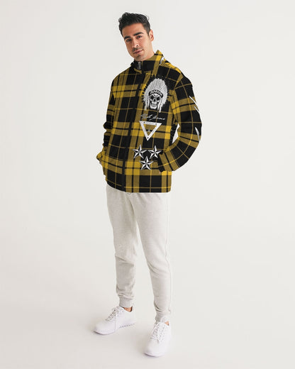 Hype Jeans Company Yellow Plaid Men's Windbreaker