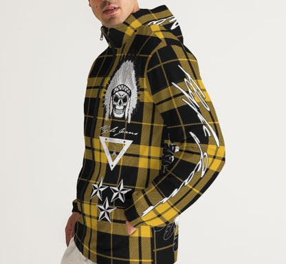 Hype Jeans Company Yellow Plaid Men's Windbreaker
