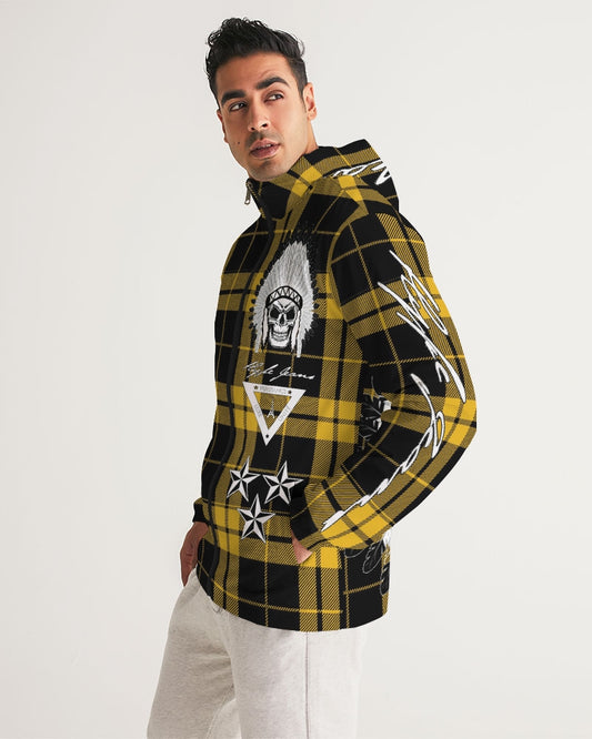 Hype Jeans Company Yellow Plaid Men's Windbreaker