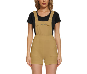 Hype Jeans Company Short Overalls light brown
