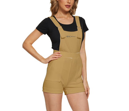 Hype Jeans Company Short Overalls light brown