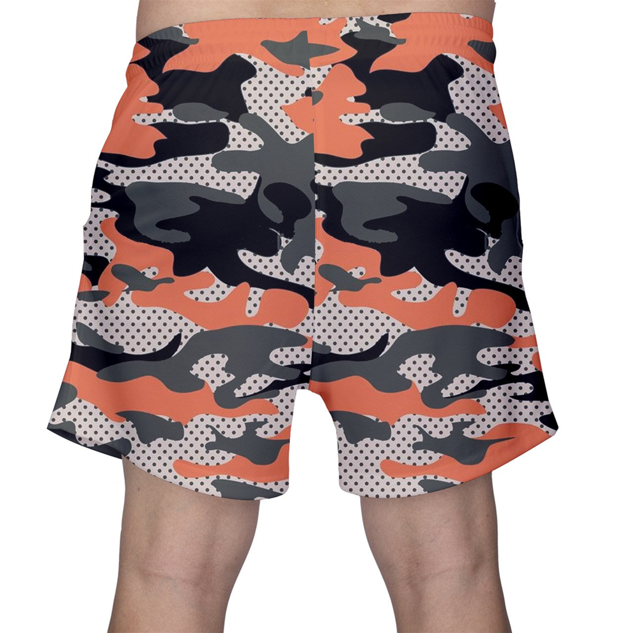 Hype Jeans Company orange camo Men's Cotton Shorts