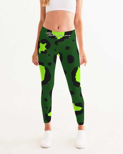 Hype Jeans Company leopard Green Women's Yoga Pants - Hype Jeans Company - Hype Jeans 