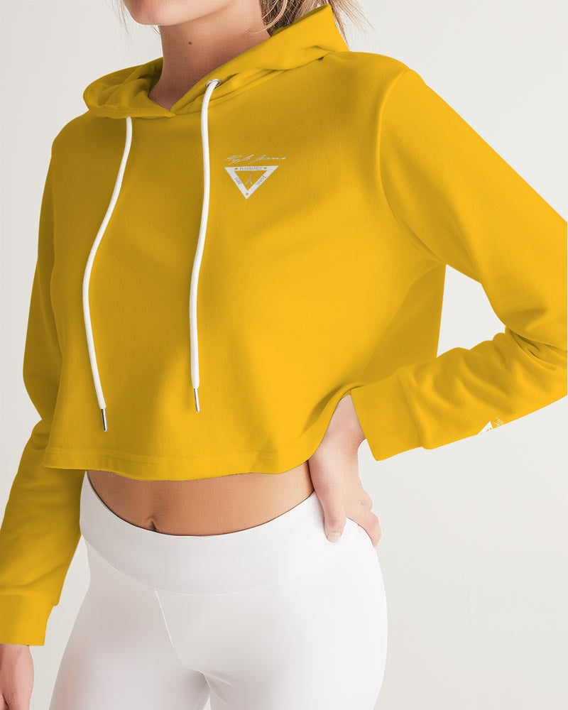 Hype Jeans Company Exotic yellow / Orange Women's Cropped Hoodie