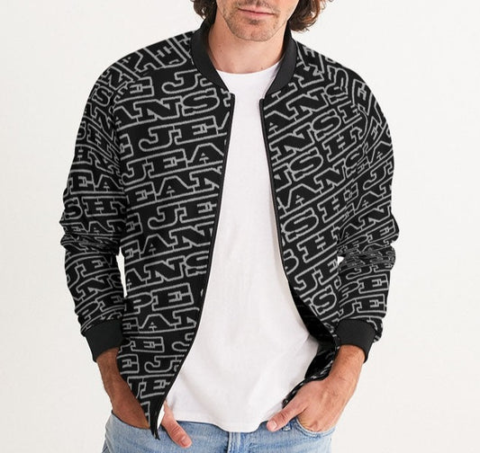 Hype Jeans Monogram Black Men's Bomber Jacket