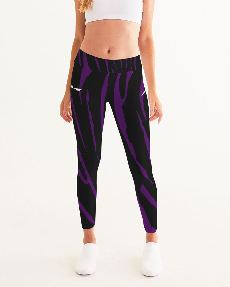Hype Jeans Company Purple Slashs Women's Yoga Pants