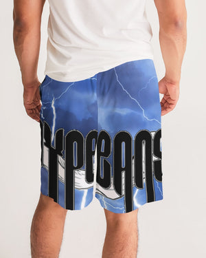 Hype Jeans Company Scorpion Thunder Men's Jogger Shorts- blue