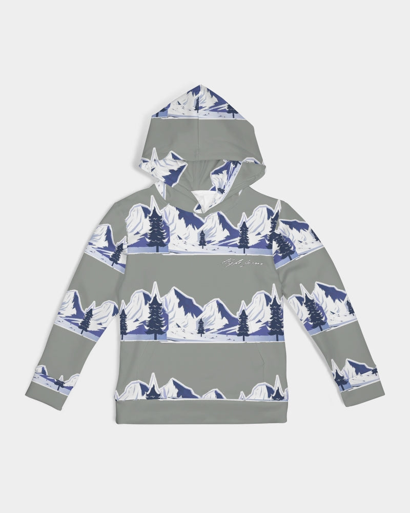 Hype Jeans Winter Mountain Gray Kids Hoodie