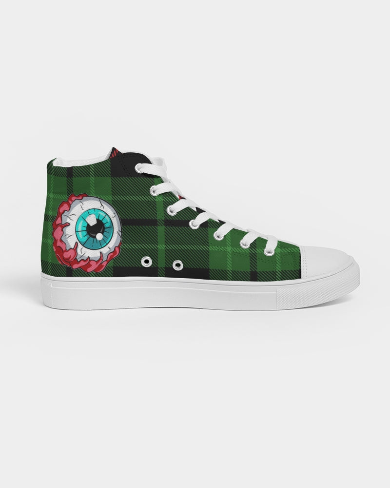 Hype Jeans Company 5 way plaid Men's Hightop Canvas Shoe