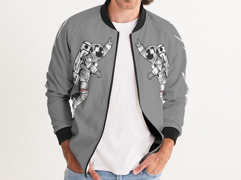 Hype Jeans Space Man Gray Men's Bomber Jacket