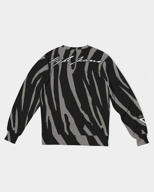 Hype Jeans Company Slashs Black and Gray Men's Classic French Terry Crewneck Pullover - Hype Jeans Company - Hype Jeans 