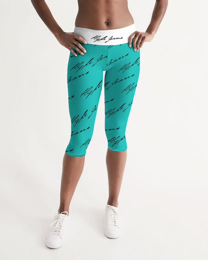 Hype Jeans  Women's Mid-Rise Capri (Bilo Blue) - Hype Jeans Company - Hype Jeans