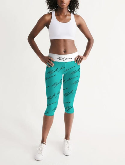 Hype Jeans  Women's Mid-Rise Capri (Bilo Blue) - Hype Jeans Company - Hype Jeans