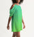 Hype Jeans Company Blue/Green Women's Open Shoulder A-Line Dress