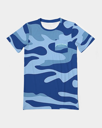 Hype Jeans Company Blue Camo Men's Everyday Pocket Tee