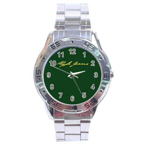Hype Jeans Company Stainless Steel Analogue Watch Emerald Green