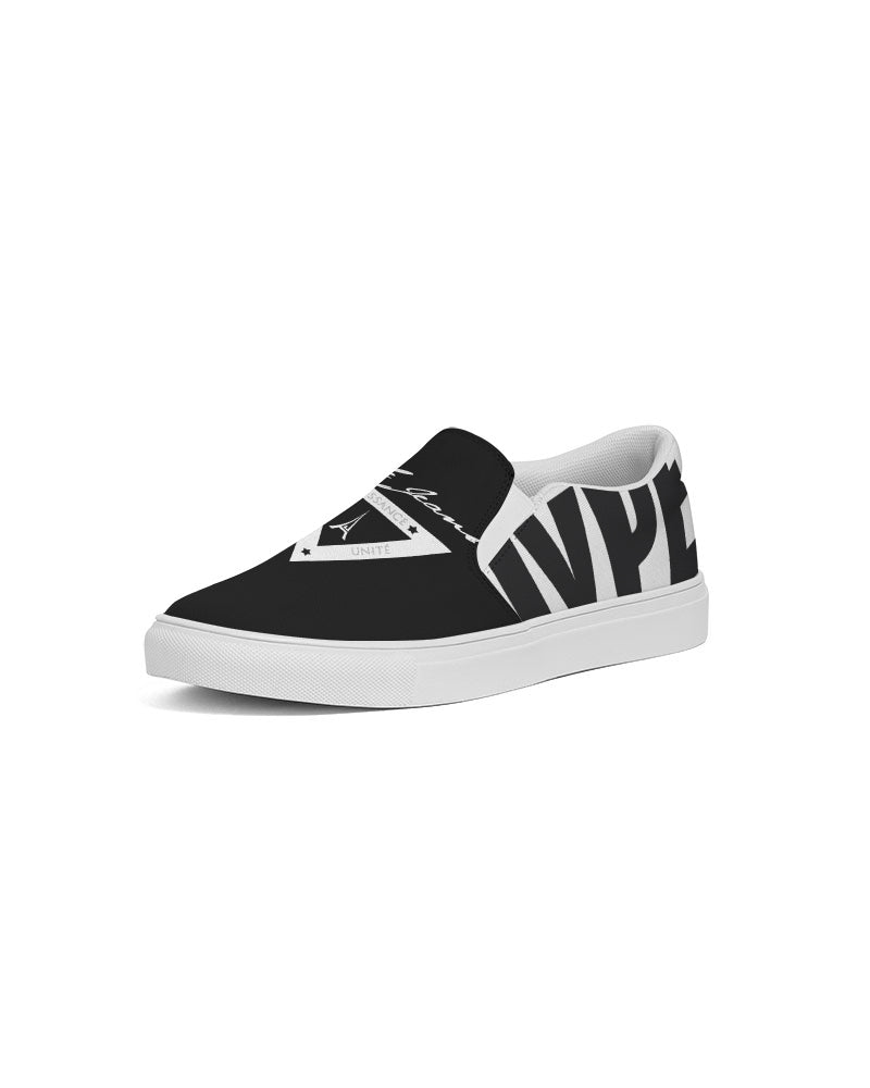 Hype Jeans Company  Women's Slip-On Canvas Shoe ( Black / white )