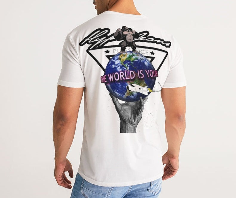Hype Jeans Company 'The world is yours" Tee Men's Tee - WHITE