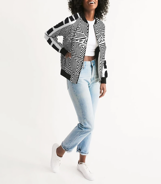 Hype Jeans Women's Mosaic Bomber Jacket - Hype Jeans Company - Hype Jeans