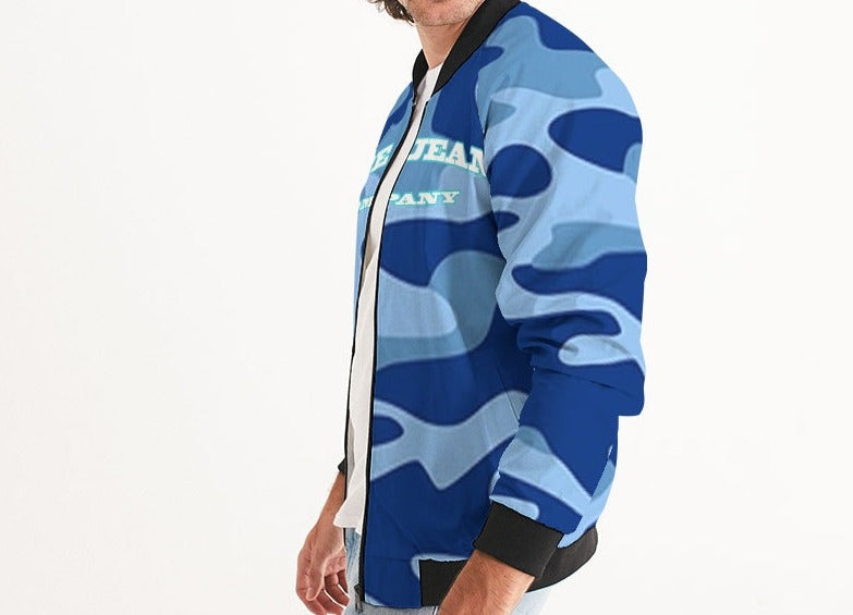 Hype Jeans Company Blue Camo Men's Bomber Jacket