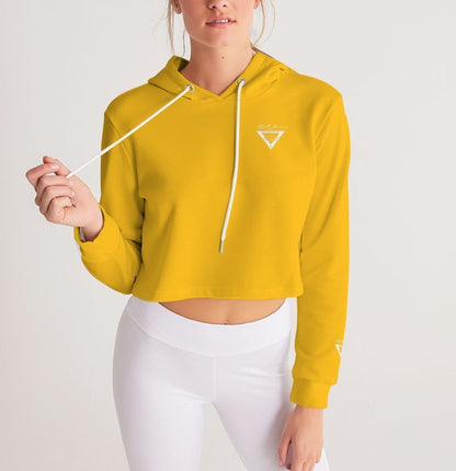 Hype Jeans Company Exotic yellow / Orange Women's Cropped Hoodie