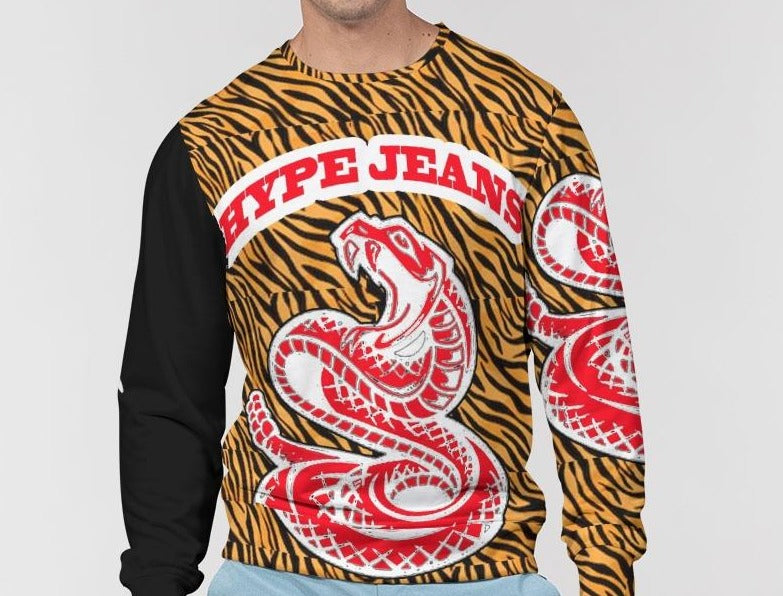 Hype Jeans Company Men's Classic French Terry Crewneck Pullover