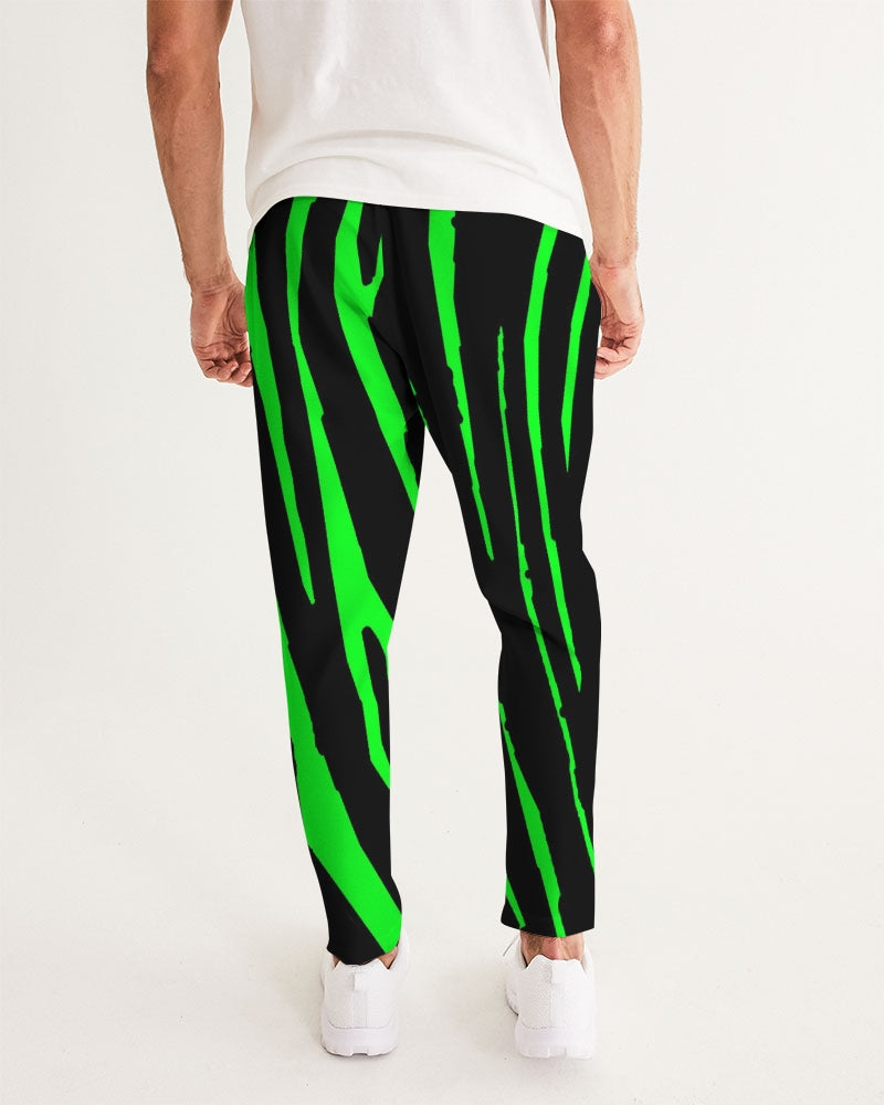 Hype Jeans Company NEON GREEN AND BLACK slashs Men's Joggers