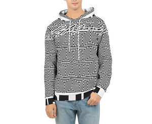 Hype Jeans Black / White Mosaic Men's Hoodie - Hype Jeans Company - Hype Jeans