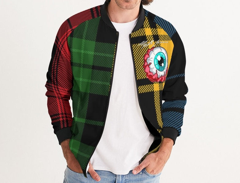 Hype Jeans Company 5 way plaid Men's Bomber Jacket