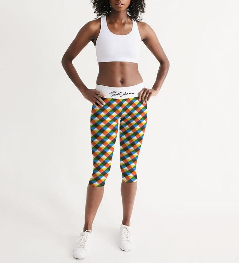 Hype Jeans Company Women's Mid-Rise Capri (Multi- Colors)