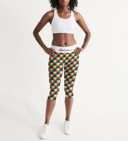 Hype Jeans Company Women's Mid-Rise Capri (Multi- Colors)