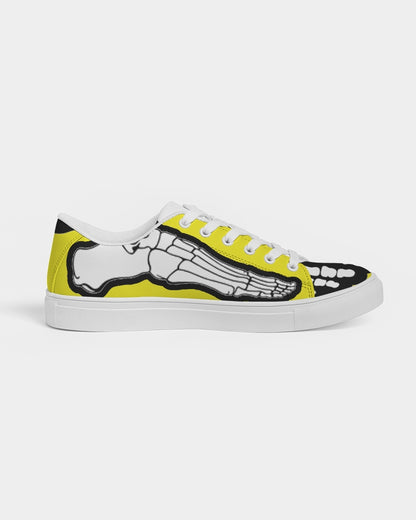Hype Jeans Yellow Skeleton Men's Faux-Leather Sneaker