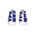 Hype Jeans Mosaic Sneaker 2 Navy Blue / white Hightop Canvas Shoe - Hype Jeans Company - Hype Jeans