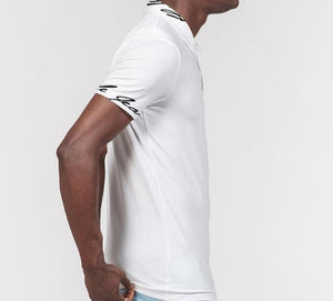 Hype Jeans Company Men's Slim Fit Short Sleeve white Polo