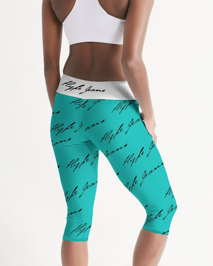 Hype Jeans  Women's Mid-Rise Capri (Bilo Blue) - Hype Jeans Company - Hype Jeans