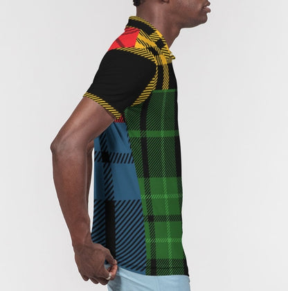 Hype Jeans 5 way plaid Men's Slim Fit Short Sleeve Polo - Hype Jeans Company - Hype Jeans 