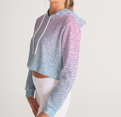 Hype Jeans Company Light Purple  Women's Cropped Hoodie