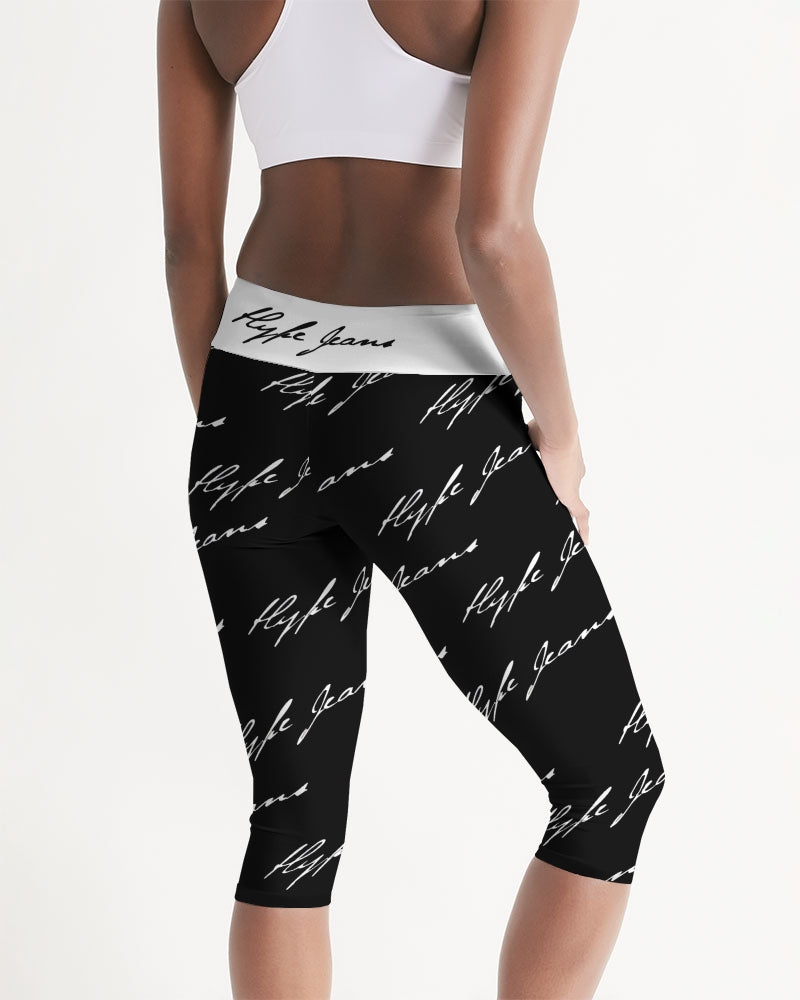Hype Jeans Womens Capri Leggings Black - Hype Jeans Company - Hype Jeans