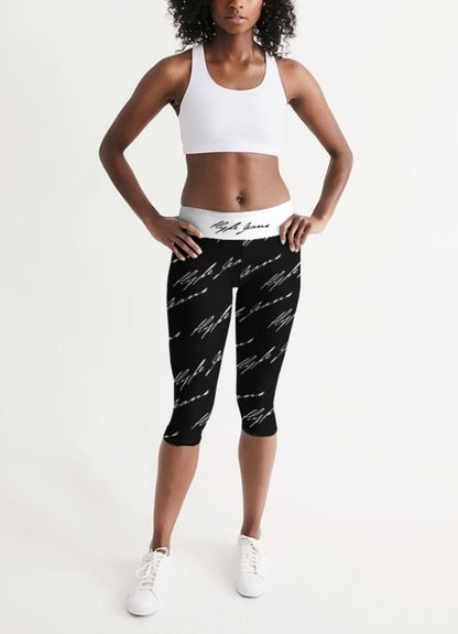 Hype Jeans Womens Capri Leggings Black - Hype Jeans Company - Hype Jeans