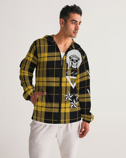 Hype Jeans Company Yellow Plaid Men's Windbreaker