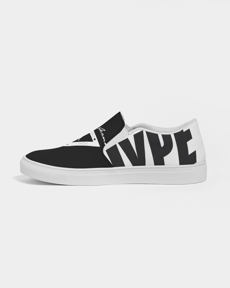 Hype Jeans Company  Women's Slip-On Canvas Shoe ( Black / white )