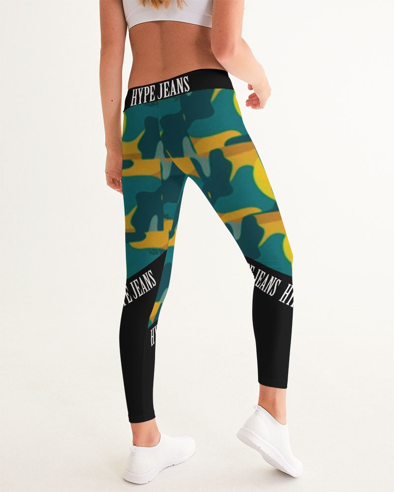 Hype Jeans Company - Forest fall fade camo Women's Yoga Pants