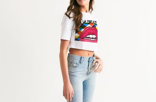 Hype Jeans Company Lip Drip Women's Cropped Tee - Hype Jeans Company - Hype Jeans 