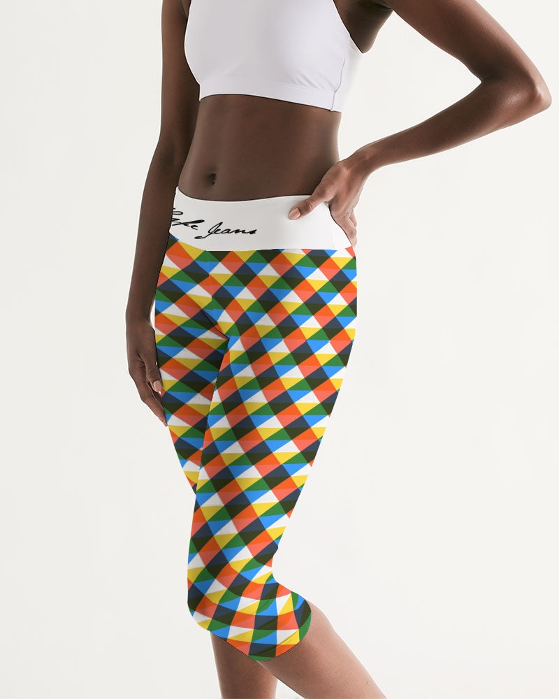 Hype Jeans Company Women's Mid-Rise Capri (Multi- Colors)