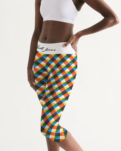 Hype Jeans Company Women's Mid-Rise Capri (Multi- Colors)