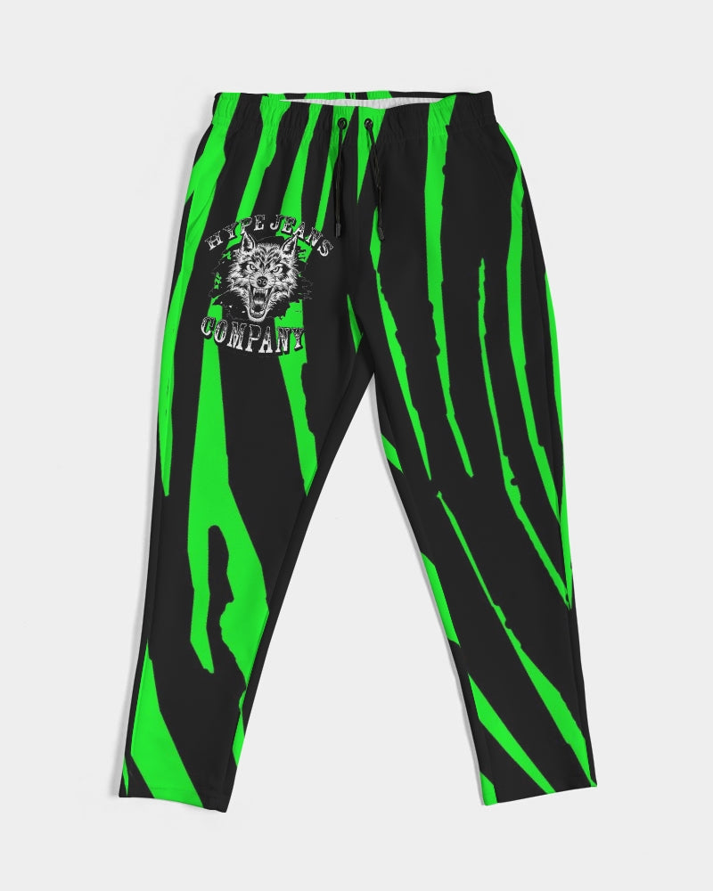 Hype Jeans Company NEON GREEN AND BLACK slashs Men's Joggers