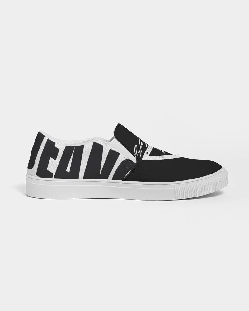 Hype Jeans Company  Women's Slip-On Canvas Shoe ( Black / white )