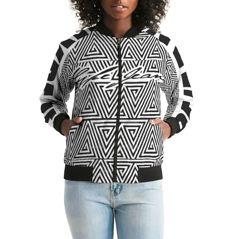 Hype Jeans Women's Mosaic Bomber Jacket - Hype Jeans Company - Hype Jeans