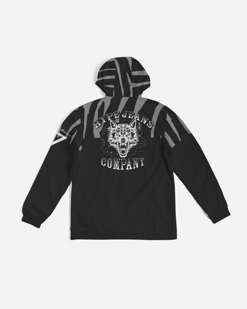 Hype Jeans Company Slashs Black and Gray Men's Windbreaker